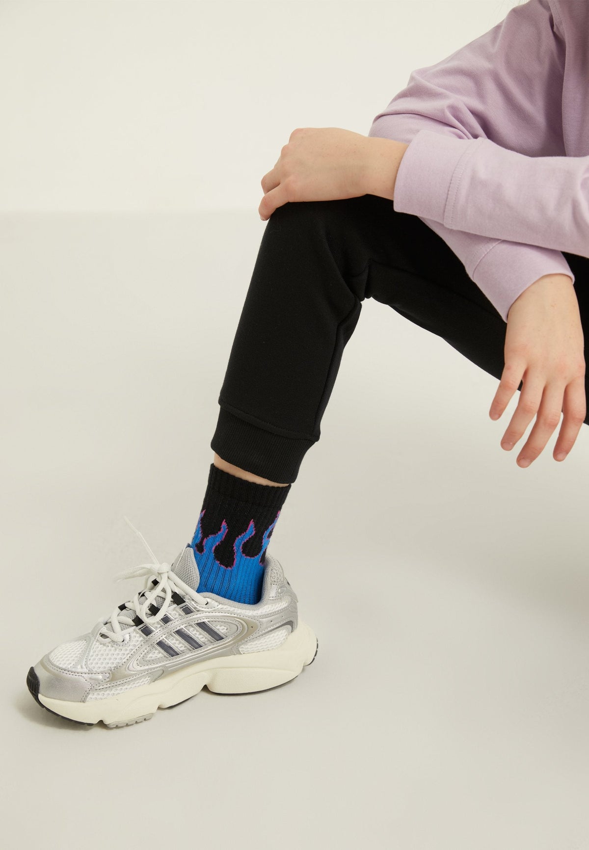 UNISEX 7 PACK - Socks - Orange/black/blue