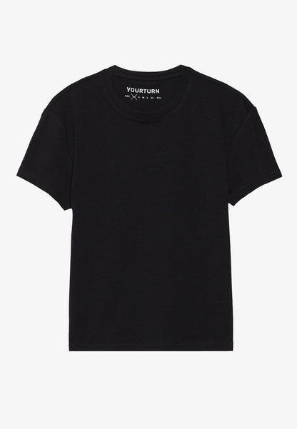 YOURTURN BASIC BABY T-SHIRT UNISEX 2 PACK - Basic T-shirt - Black/white