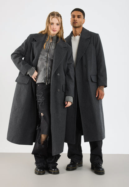 YOURTURN UNISEX - Classic Coat - Dark Grey
