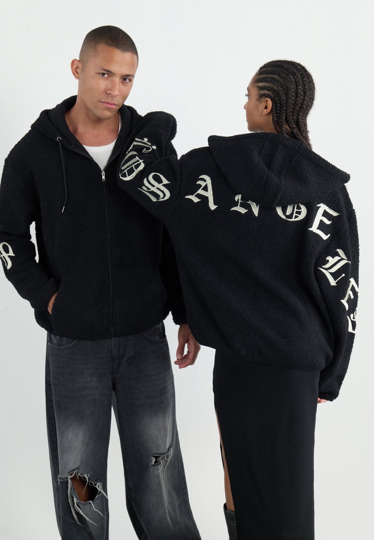 YOURTURN TEDDY JACKET UNISEX - Fleece Jacket - Black