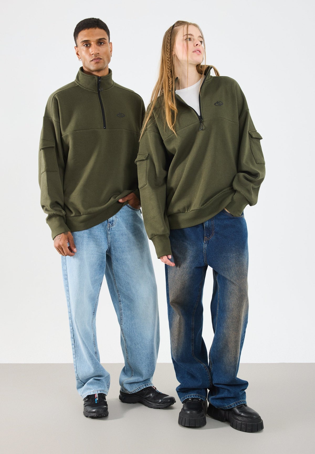 YOURTURN CARGO - Sweatshirt - Dark Green