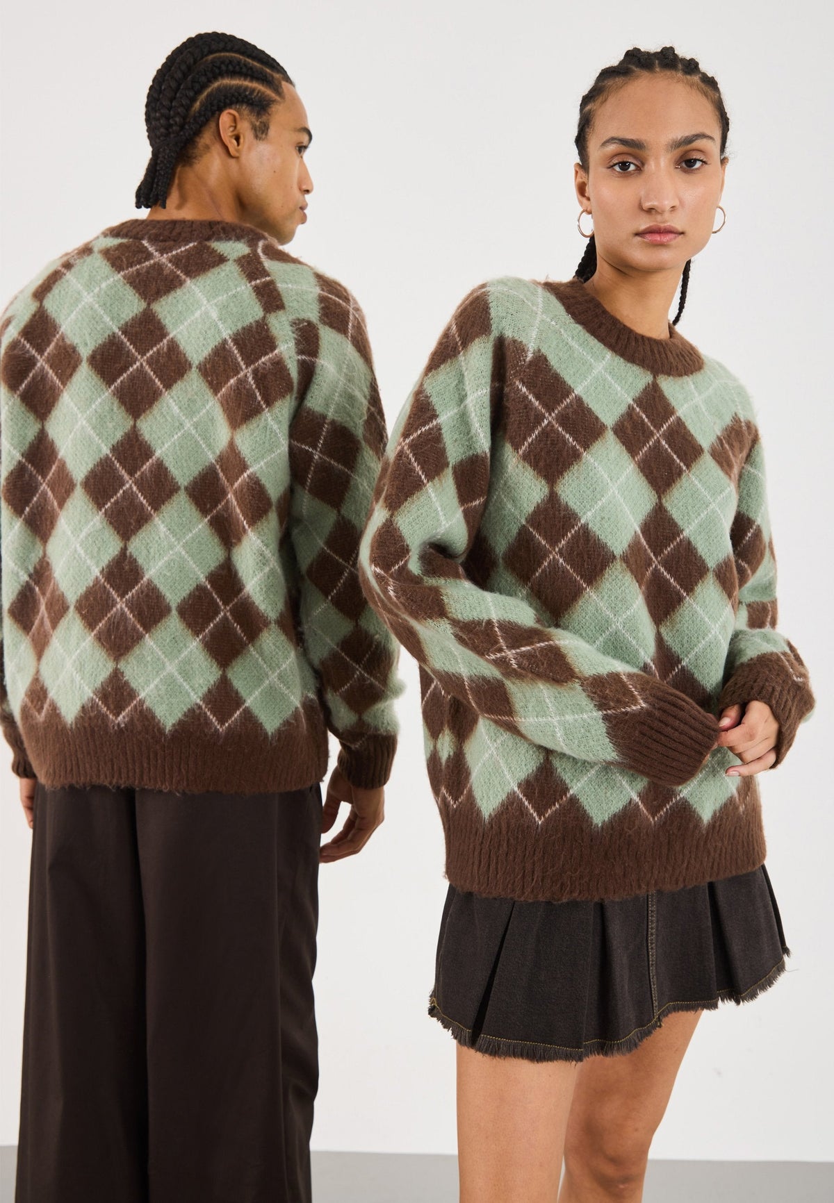 YOURTURN UNISEX - Jumper - Brown/Blue