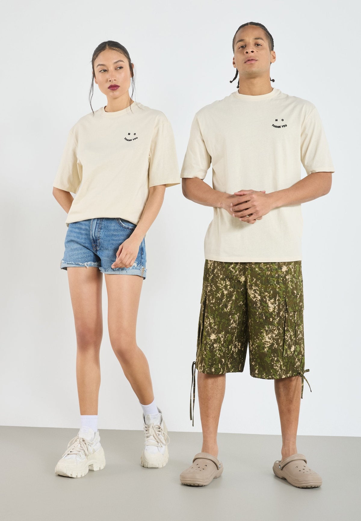 YOURTURN UNISEX - Basic T-shirt - Oatmeal