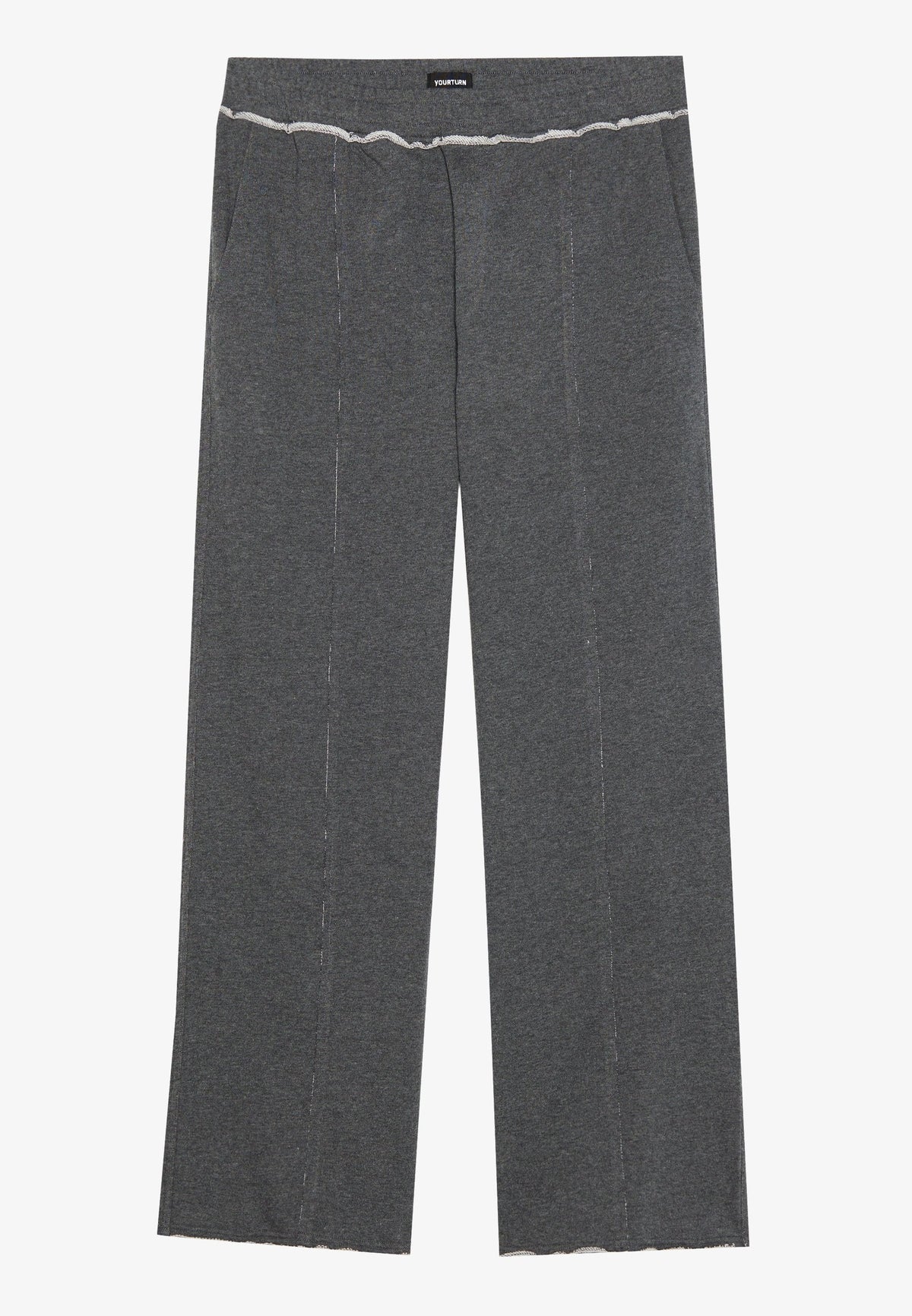 YOURTURN UNISEX - Tracksuit Bottoms - Washed Dk Grey