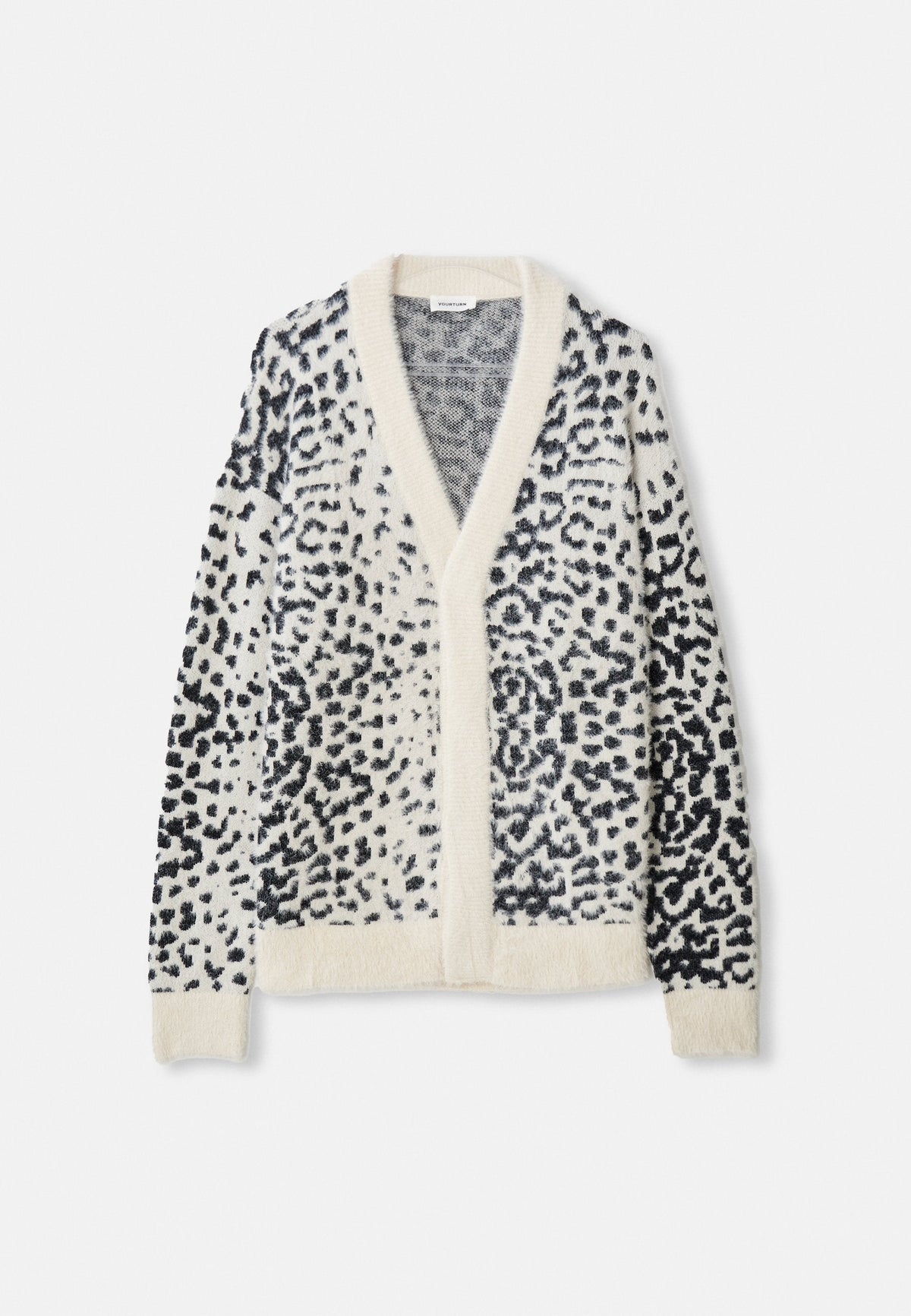 YOURTURN UNISEX - Cardigan - Off-white/black