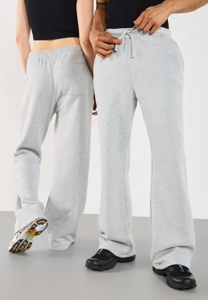 YOURTURN 2 PACK UNISEX - Tracksuit Bottoms - Black,mottled Light Grey