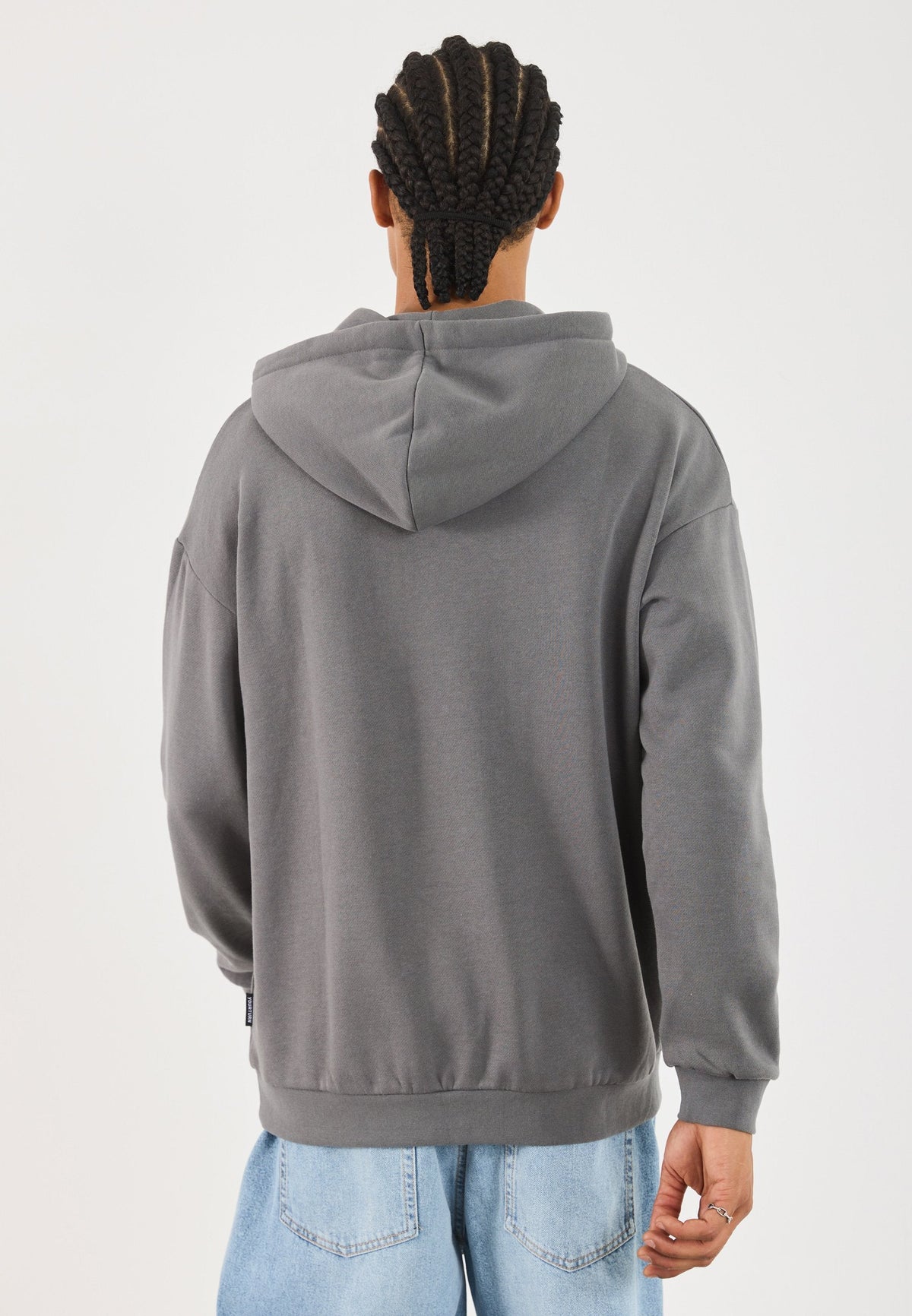 YOURTURN UNISEX - Hoodie - Mottled Dark Grey