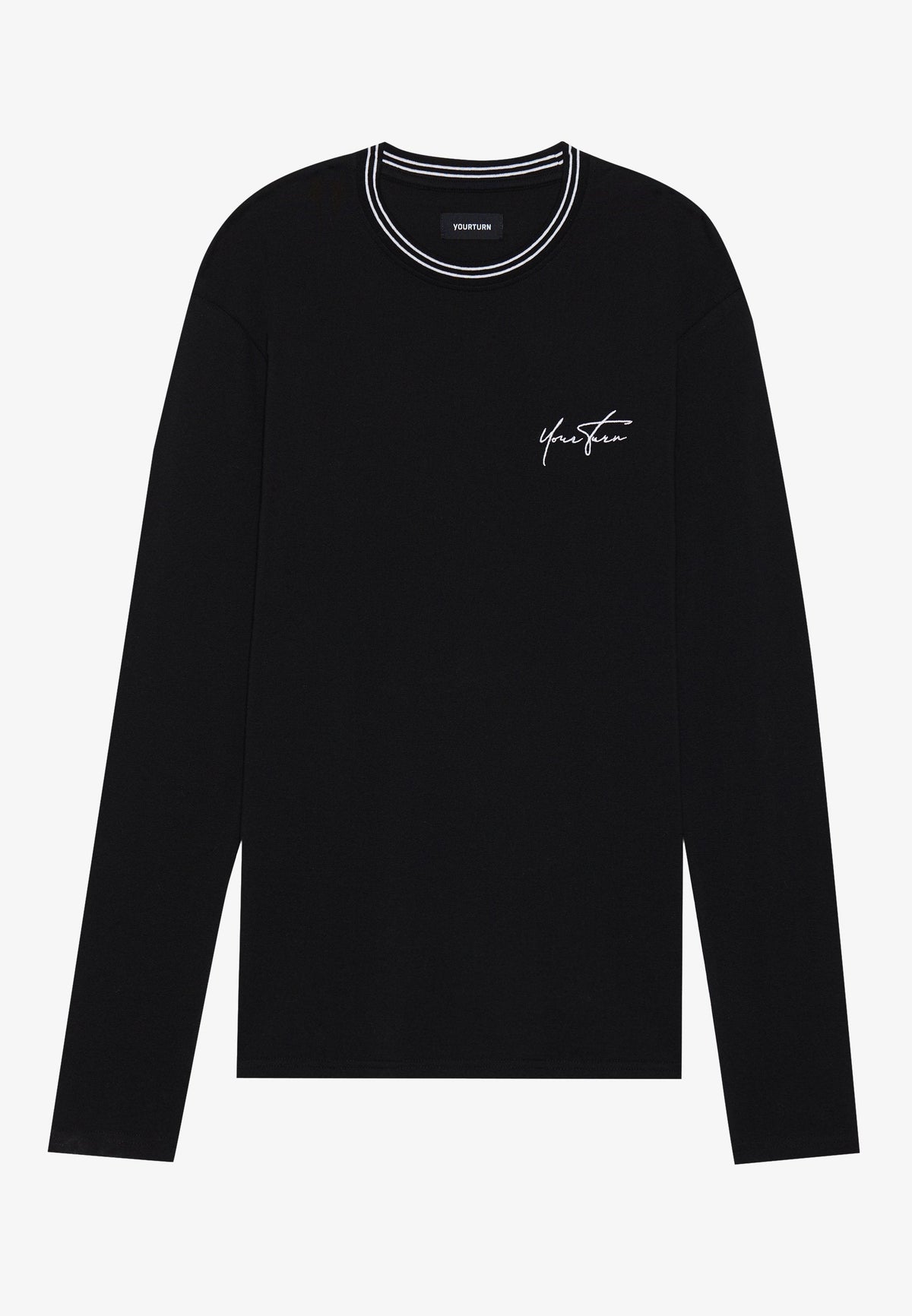 YOURTURN UNISEX - Long Sleeved Top - True Black