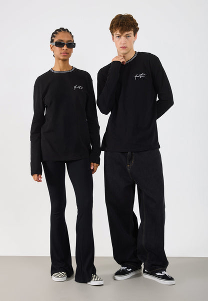 YOURTURN UNISEX - Long Sleeved Top - True Black