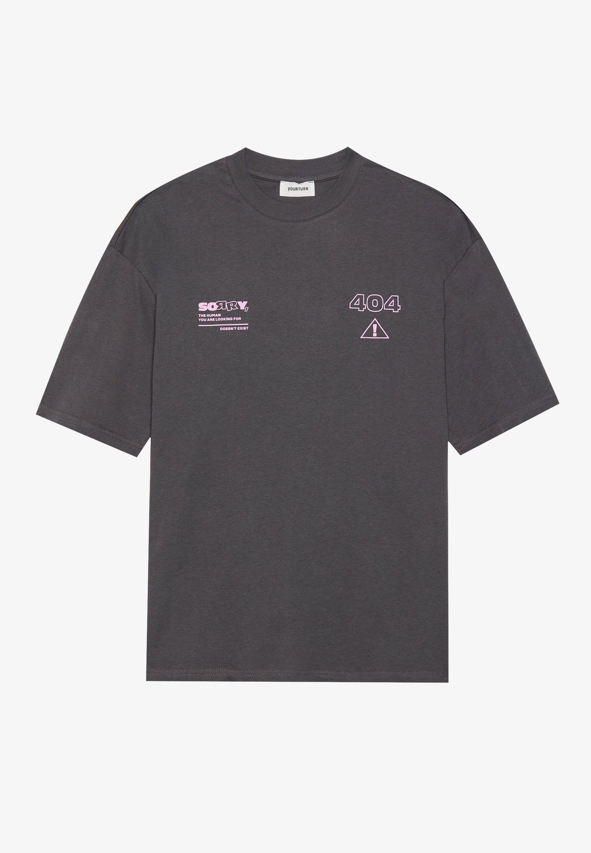 YOURTURN UNISEX - Print T-shirt - Asphalt