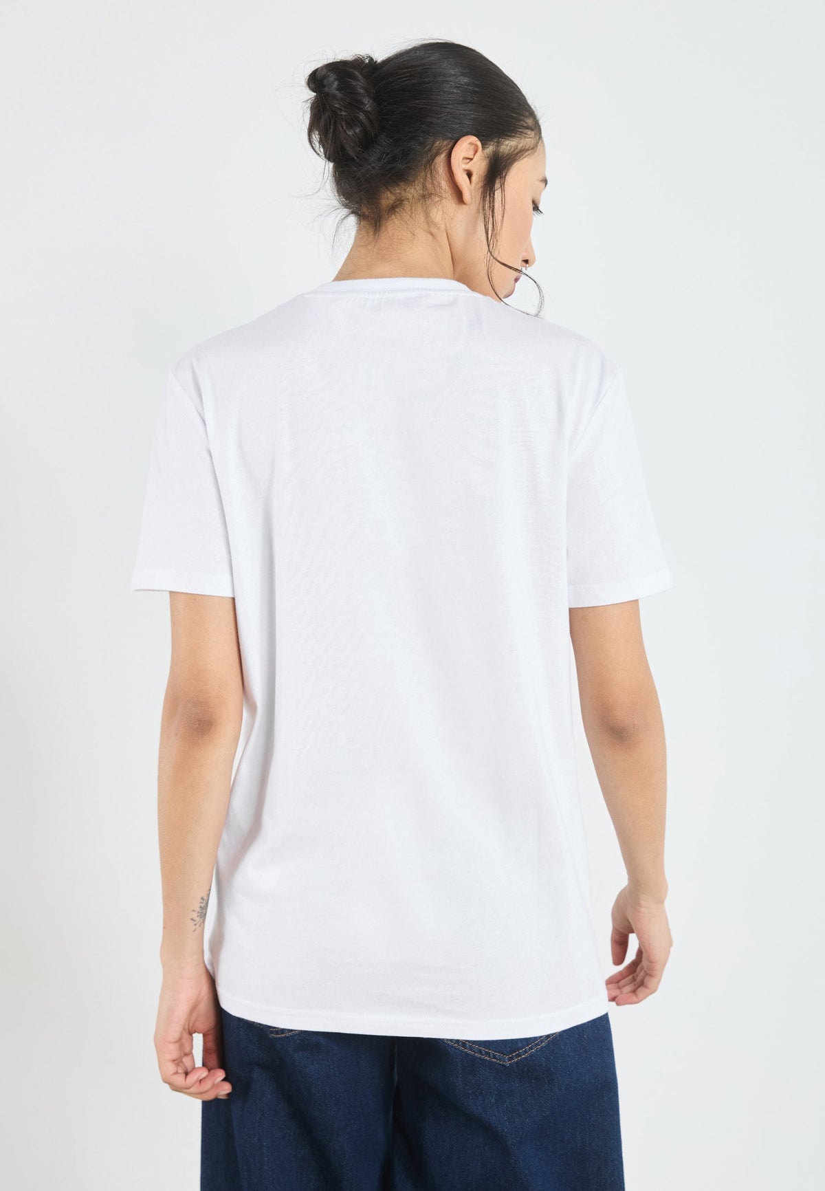 YOURTURN UNISEX 2 PACK BASIC REGULAR T SHIRT - Basic T-shirt - Bright White/true Black