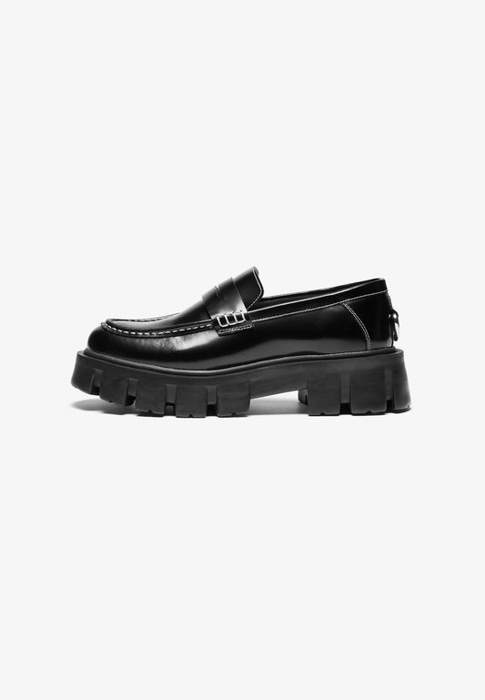 YOURTURN LEATHER UNISEX - Slip-ons - Black