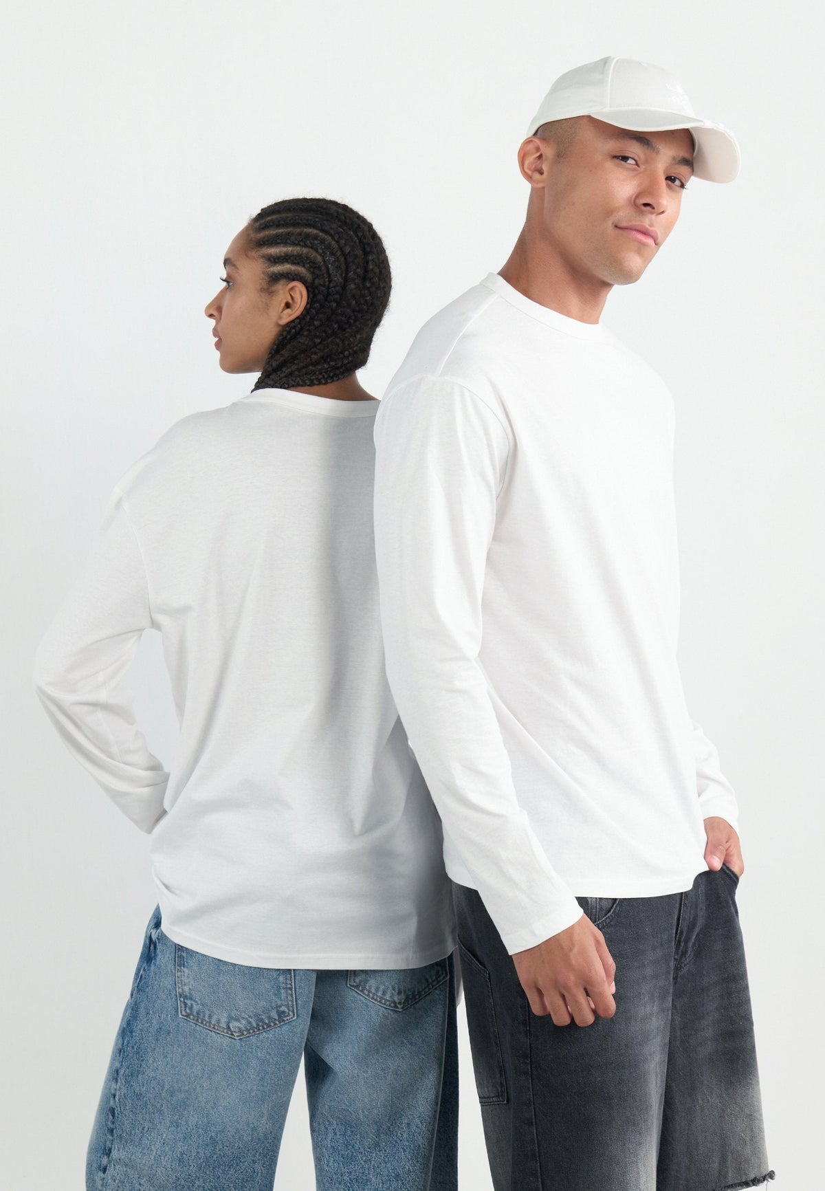YOURTURN UNISEX 3 PACK - Long Sleeved Top - White