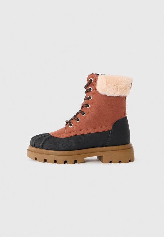 LEATHER UNISEX - Lace-up Ankle Boots - Dark Brown