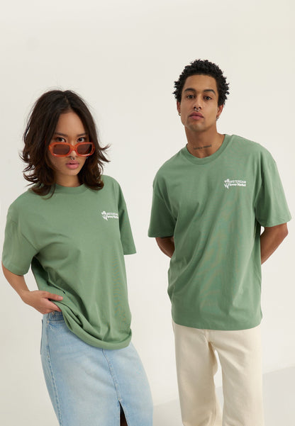 YOURTURN UNISEX - Print T-shirt - Green