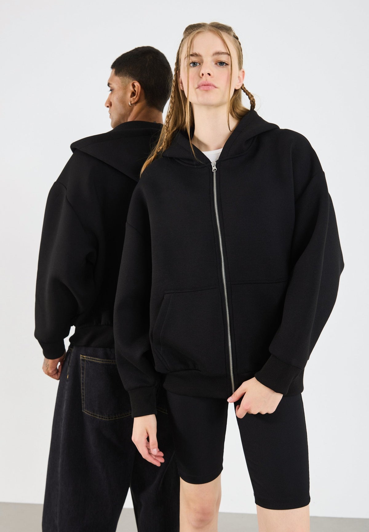 YOURTURN SCUBA ZIP UNISEX - Zip-up Sweatshirt - Black