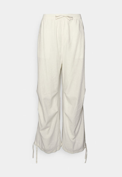 YOURTURN Genderless Parachute Unisex - Trousers - White