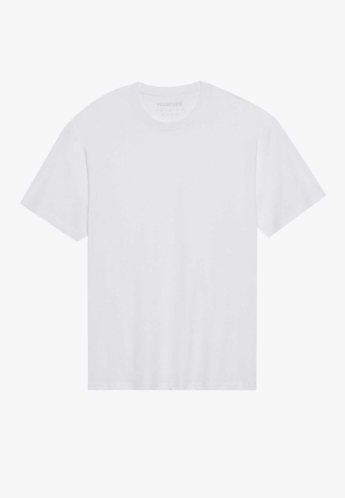 YOURTURN UNISEX 5 PACK BASIC LOOSE T-SHIRT - Basic T-shirt - White