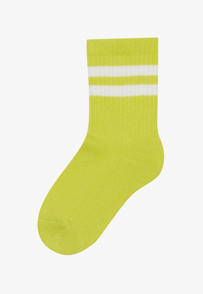 UNISEX 7 PACK - Socks - Light Green/mottled Light Grey/red