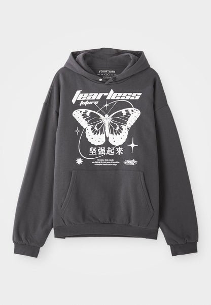 YOURTURN ADAPTIVE HOODIE UNISEX - Hoodie - Dark Grey