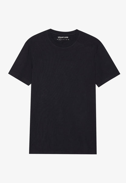 YOURTURN UNISEX 2 PACK BASIC REGULAR T SHIRT - Basic T-shirt - Bright White/true Black