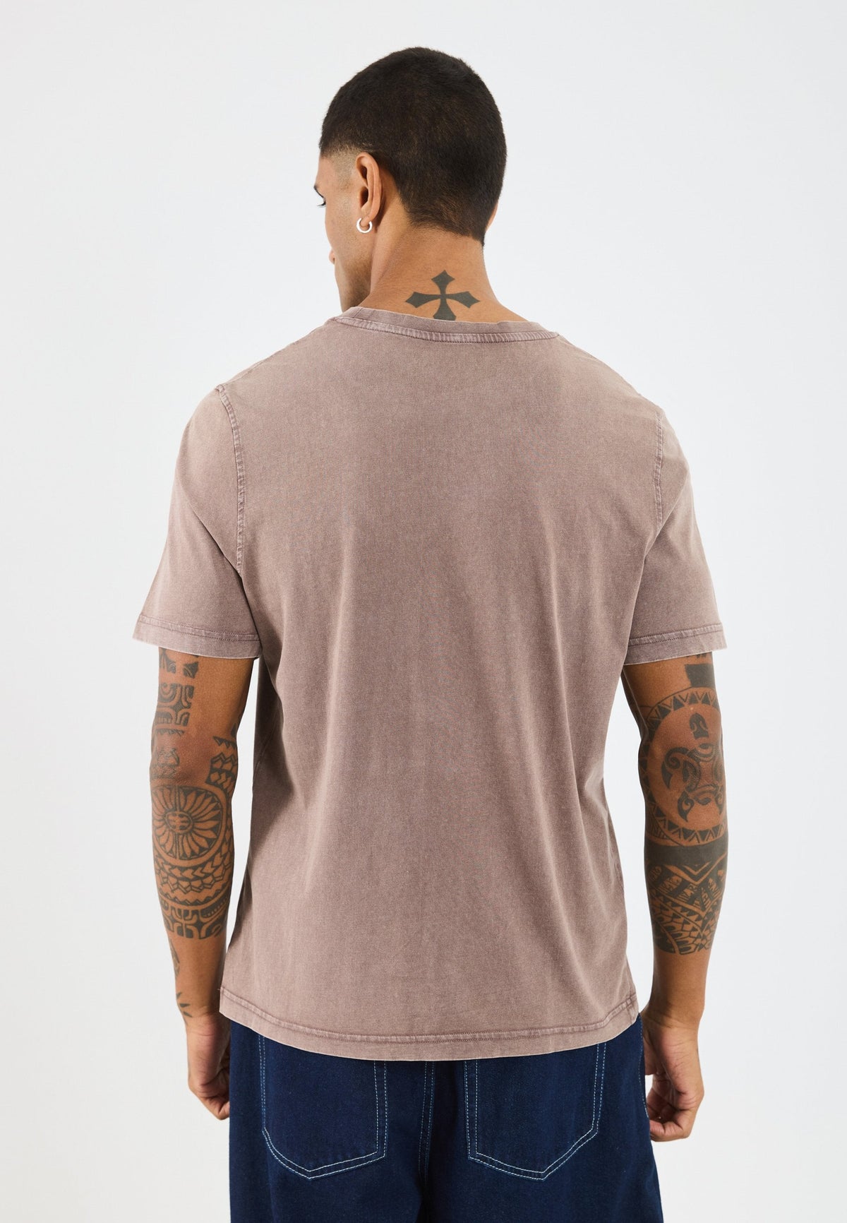 YOURTURN UNISEX - Print T-shirt - Washed Brown