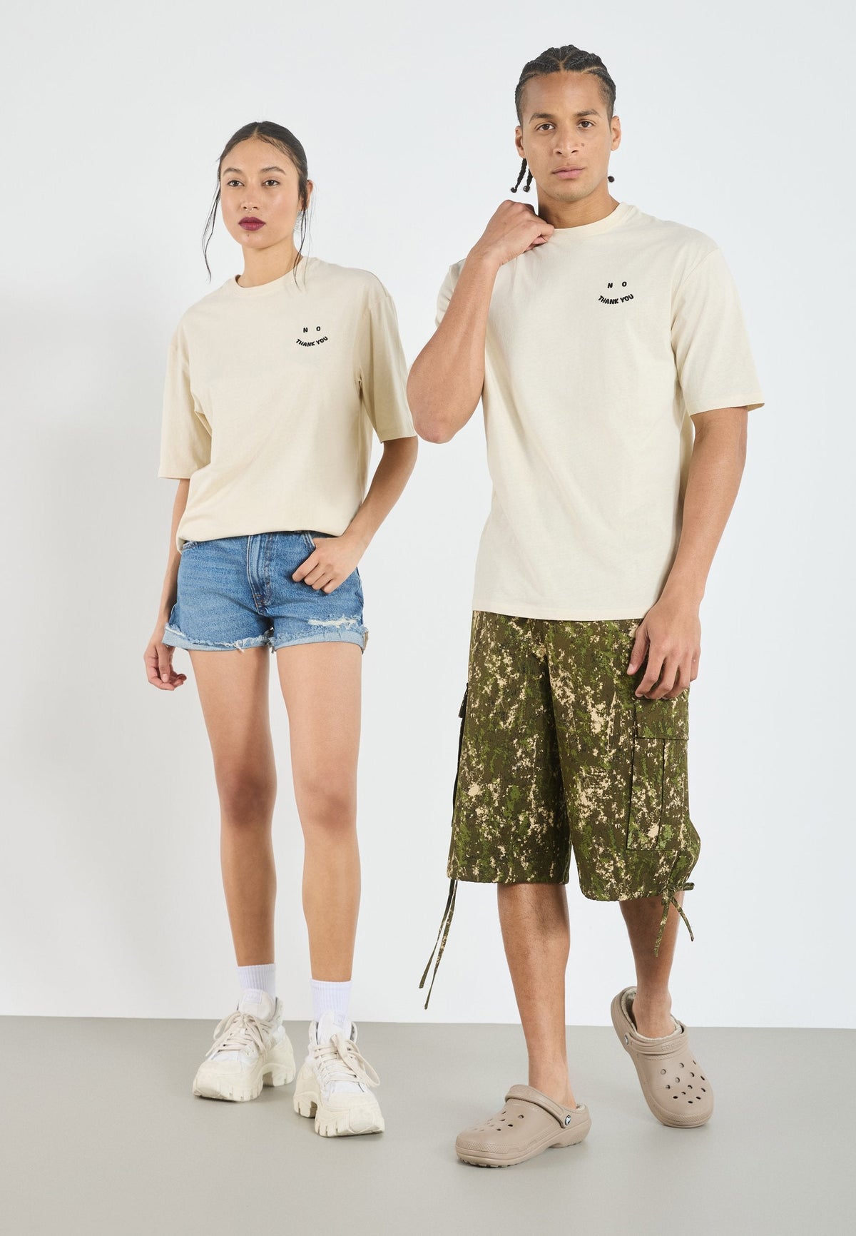 YOURTURN UNISEX - Basic T-shirt - Oatmeal