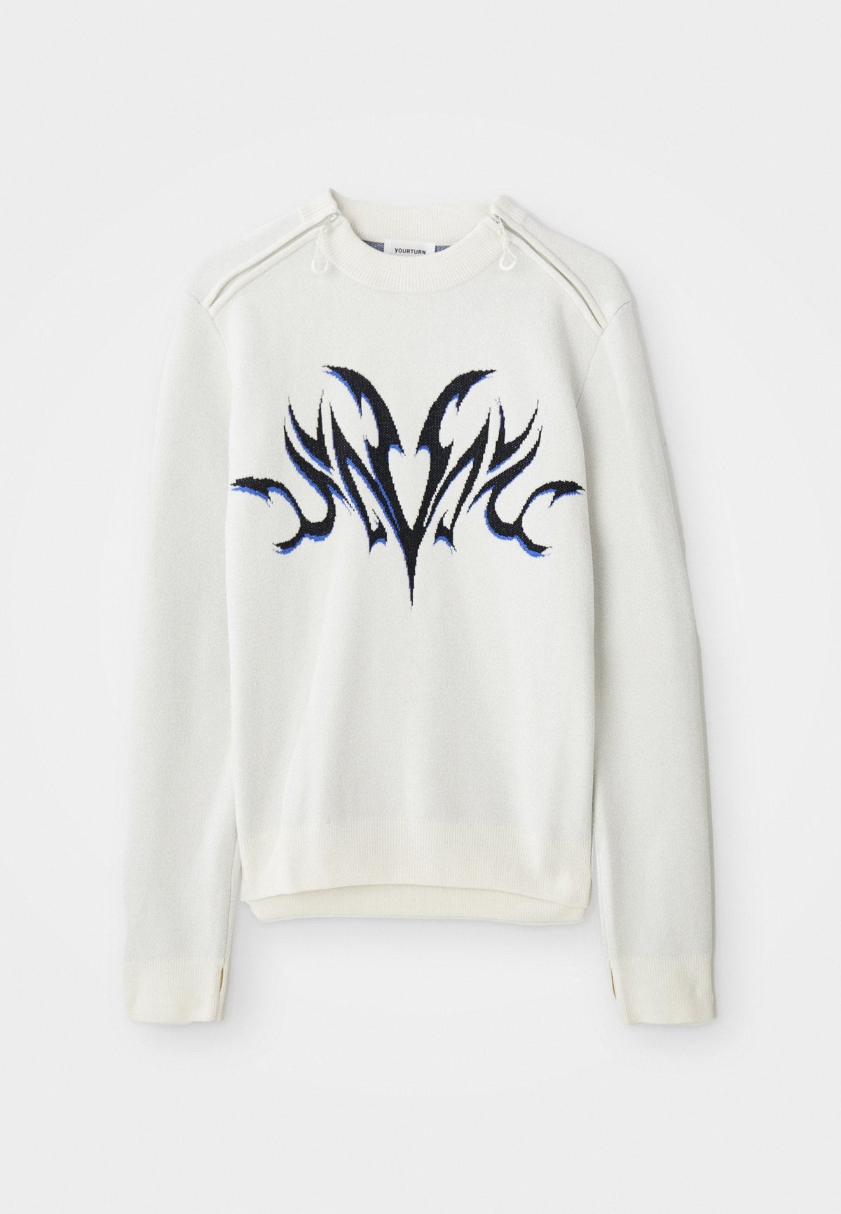 YOURTURN ADAPTIVE TRIBAL JUMPER UNISEX - Jumper - Off-white