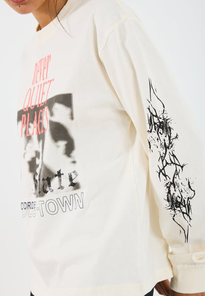 YOURTURN UNISEX - Long Sleeved Top - White