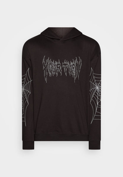 YOURTURN Spiderweb Unisex - Hoodie - Black