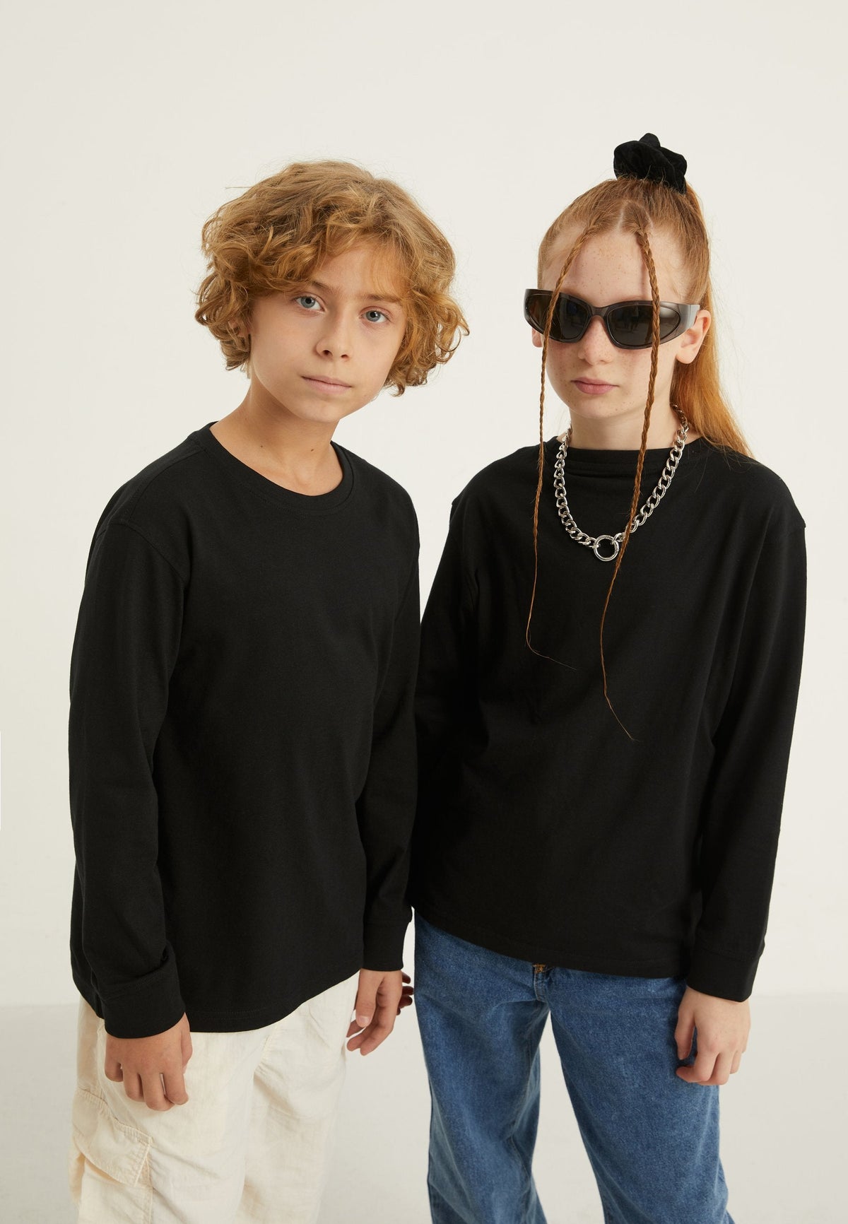 UNISEX 2 PACK - Long Sleeved Top - Black