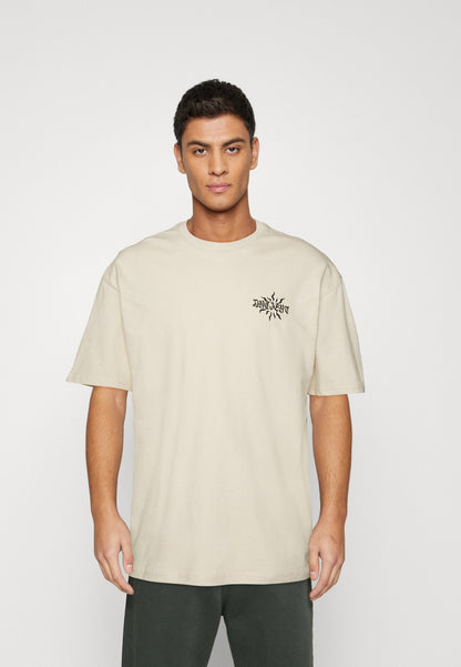 YOURTURN Unisex - Print T-Shirt - Off White