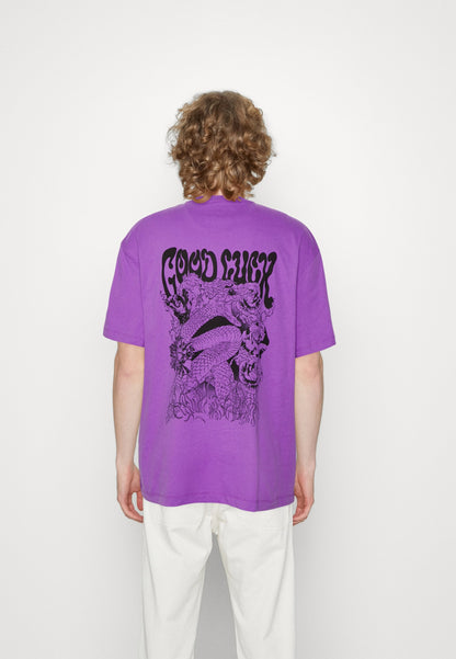 YOURTURN Unisex - Print T-Shirt - Purple