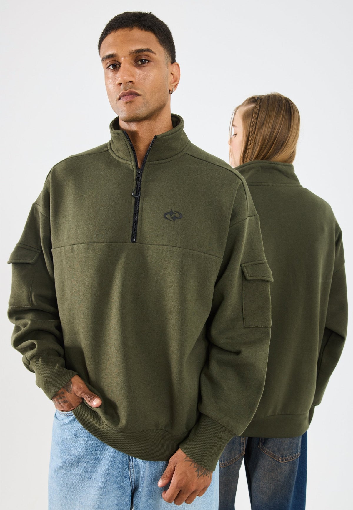 YOURTURN CARGO - Sweatshirt - Dark Green