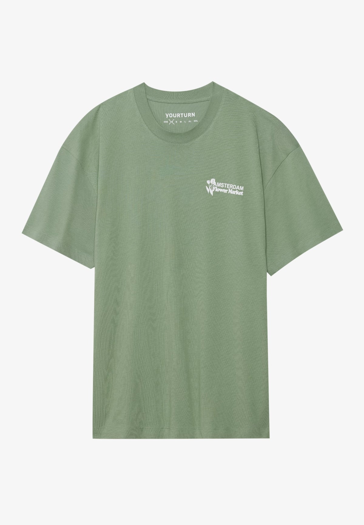 YOURTURN UNISEX - Print T-shirt - Green