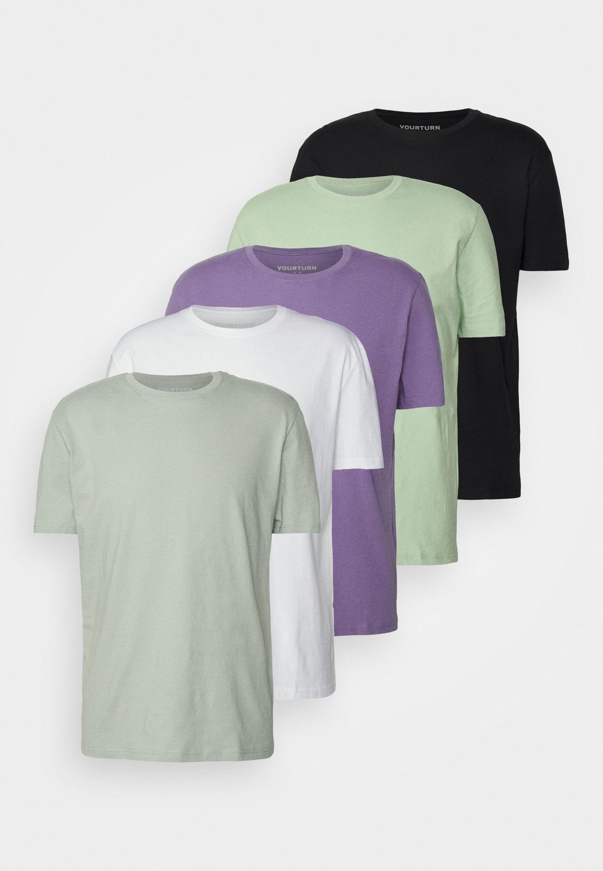 YOURTURN Unisex 5 Pack - Basic T-Shirt