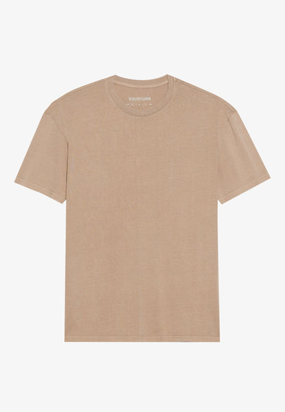 YOURTURN UNISEX BASIC GARMENT WASHED - Basic T-shirt - Asphalt