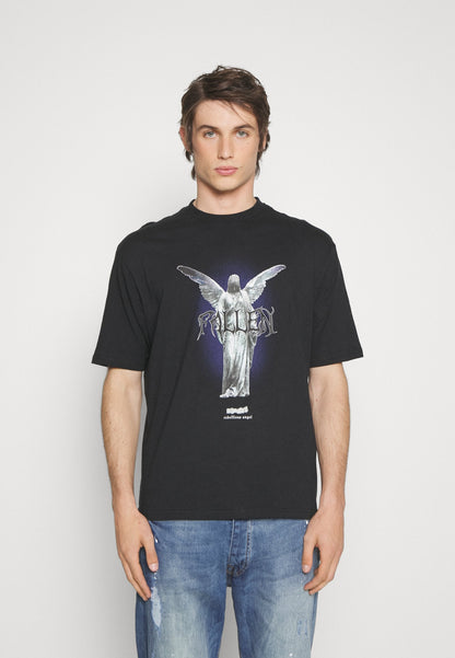 YOURTURN Fallen Schoolzi - Print T-Shirt - Black