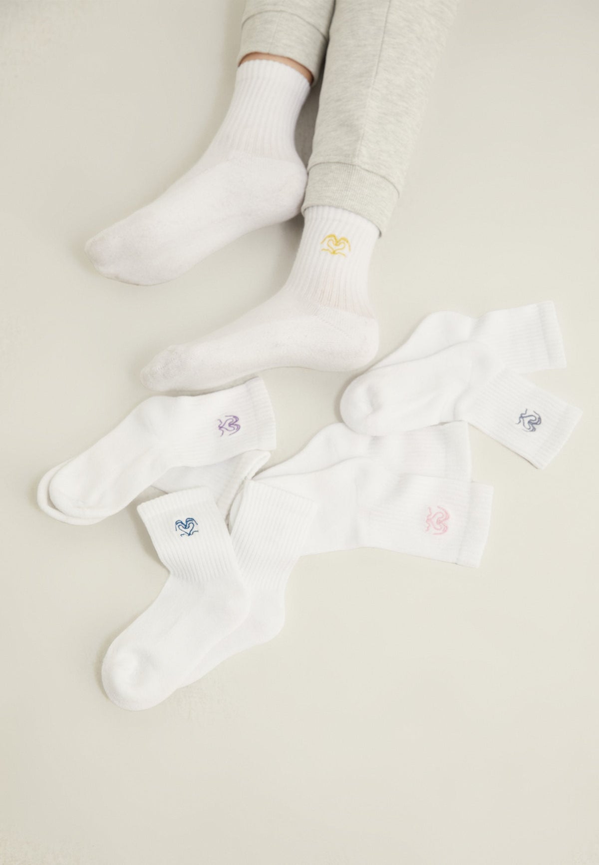 UNISEX 5 PACK - Socks - White