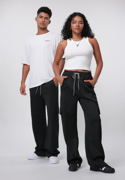 YOURTURN UNISEX SCUBA - Cargo Trousers - Black