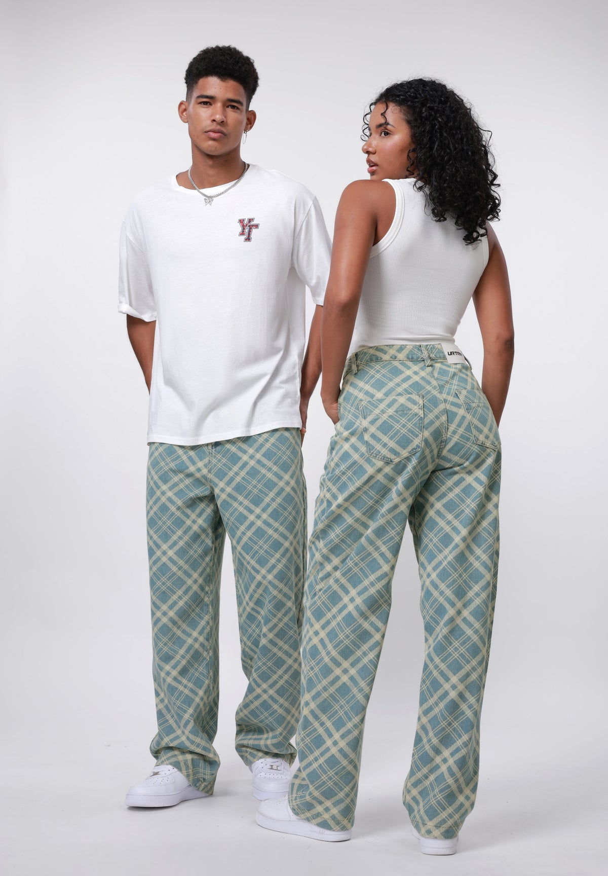 YOURTURN UNISEX - Baggy Jeans - Blue