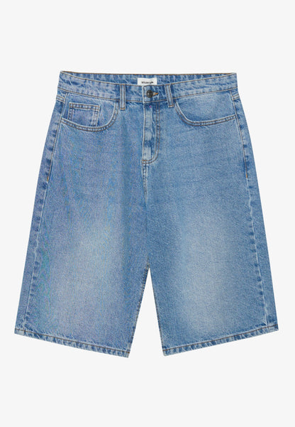 YOURTURN UNISEX - Denim Shorts - Black Denim