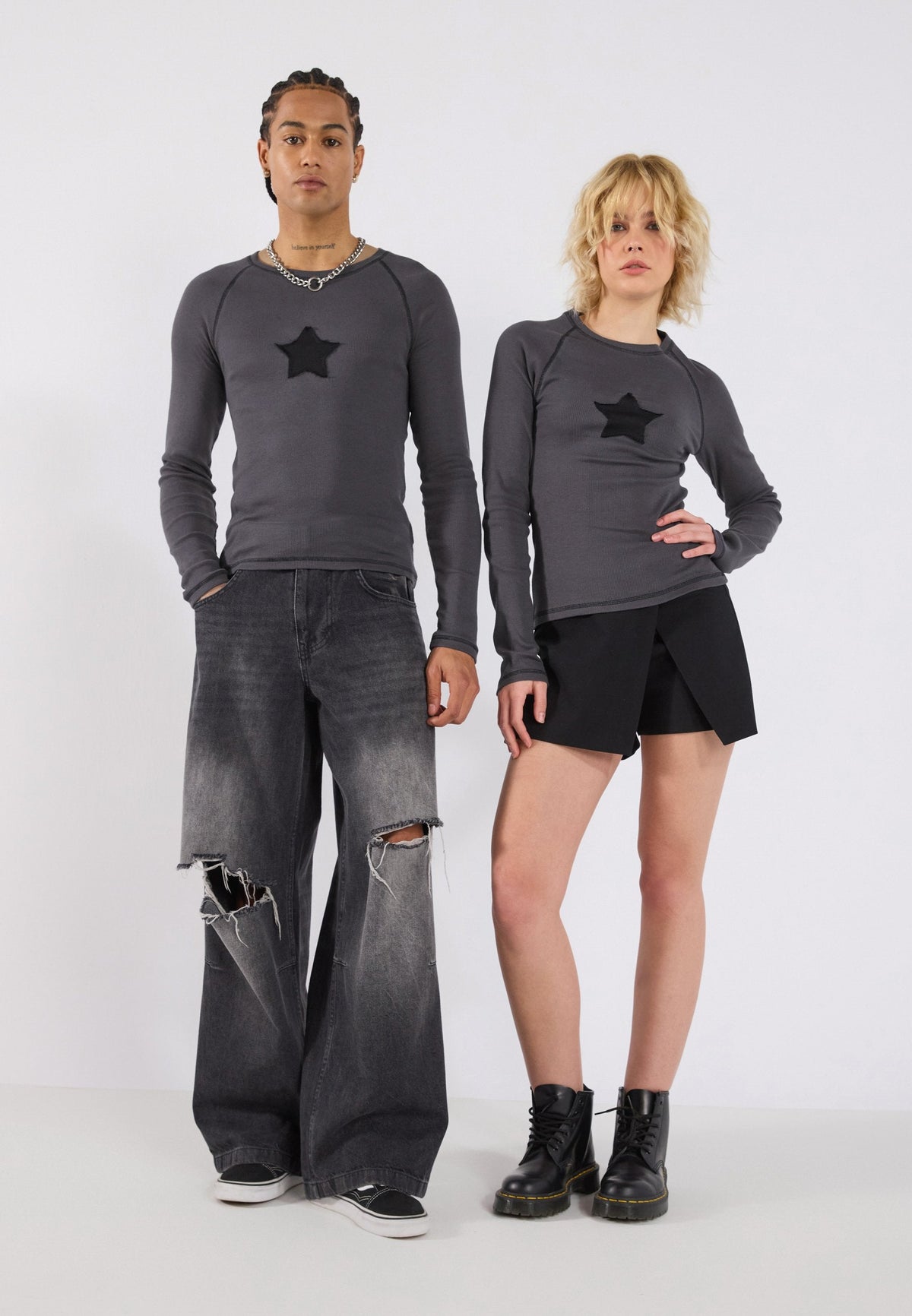 YOURTURN UNISEX - Long Sleeved Top - Forged Iron