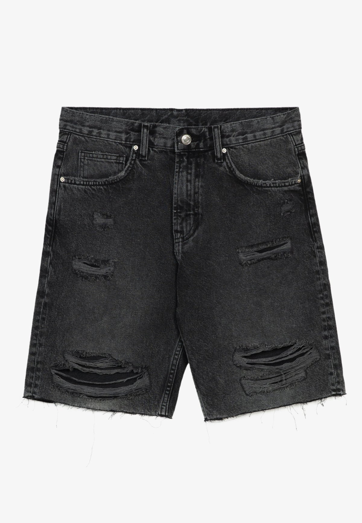 YOURTURN Unisex - Denim Shorts - Black