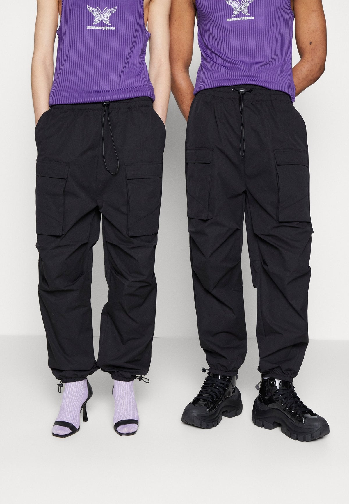 YOURTURN Unisex - Cargo Trousers - Black