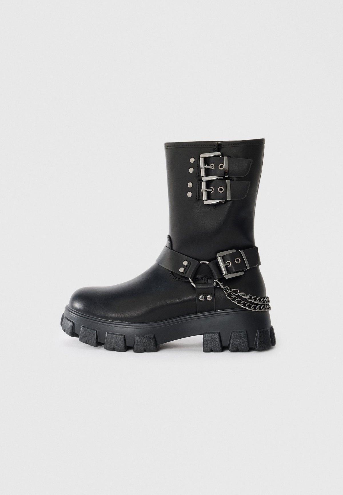YOURTURN UNISEX - Cowboy/biker Ankle Boot - Black